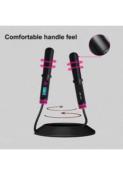 Siyah Stil Sınav Elektronik Sayma Ipsiz Ip Atlama Ipi Öğrenci Yetişkin Akıllı Çelik Tel Ayarlanabilir Ip Atlama Ipi Spor Yoga Fitness Aracı (Yurt Dışından) indirimleri