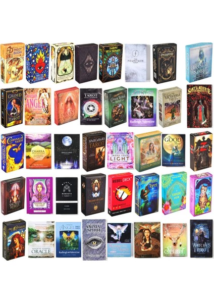 Kargaların Cinayeti Tarzı Oracle Kartları Tarot Desteleri Anahtar Kelimelerle Açıklama ve Tamamlayıcı Okuma Destesi Oyunlar Altar Kurt Adam Masa Oyunu (Yurt Dışından)