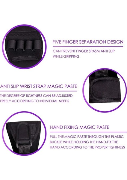 Fitness Anti-Spastisite Parmak Rehabilitasyon Yardımcı Eldivenler Kavrama Ateli Parmak El Bozukluğu Sabit El Eldivenleri (Yurt Dışından) fırsatları