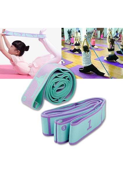 Mavi Stil Çok Fonksiyonlu Dans Yoga Yardımcı Germe Kemeri Yetişkin Latin Eğitimi Elastik Bantlar Acemi Pilates Yoga Direnç Bandı (Yurt Dışından) fırsatları