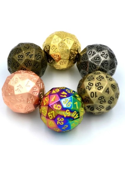 No.7 Tarzı Dış Ticaret Sıcak Metal Katı Çok Yüzlü Zar D60 Yüz Dijital Öğretim Sahne Masaüstü Turu Büyük Zar (Yurt Dışından) fiyatları