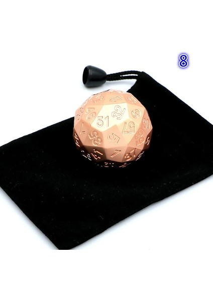 No.7 Tarzı Dış Ticaret Sıcak Metal Katı Çok Yüzlü Zar D60 Yüz Dijital Öğretim Sahne Masaüstü Turu Büyük Zar (Yurt Dışından) modelleri