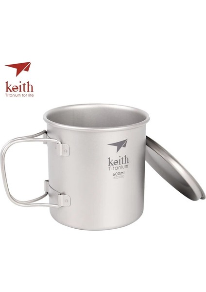 220ML Tarzı Keith Titanyum Bardak Titanyum Su Kupaları Katlanır Saplı Tek Duvar Bardak Açık Kamp Seyahat Kapaklı Yürüyüş Bardakları (Yurt Dışından) fırsatları