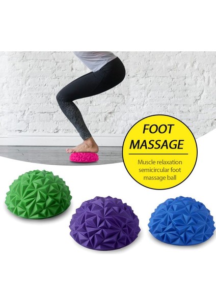 No.2 Tarzı Yoga Topu Denge Topu Erken Eğitim Duyu Bütünleme Eğitimi Kas Gevşetme Yarım Daire Ayak Fasiyal Masaj Topu (Yurt Dışından)