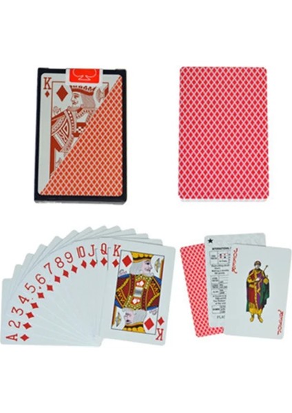 6688KIRMIZI Stil 100% Pvc Yeni Desen Plastik Su Geçirmez Yetişkin Iskambil Kartları Oyunu Poker Kartları Masa Oyunları 58*88MM Kartlar (Yurt Dışından)