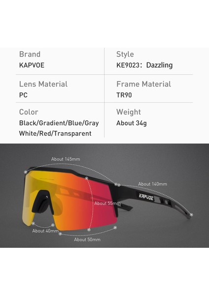 No.10 Tarzı 1 Mercek Uvort Gözlük Dağ Bisikleti Spor Bisiklet Gözlükleri Dış Mekan Bisiklet Gözlükleri Erkekler Bisiklet Güneş Gözlüğü Mtb Güneş Gözlüğü 1lens (Yurt Dışından) fırsatları