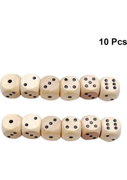 Zar Dayanıklı Altı Taraflı Ahşap Zar Yard Dices Oyun Öğretimi Için Elek (Yurt Dışından)