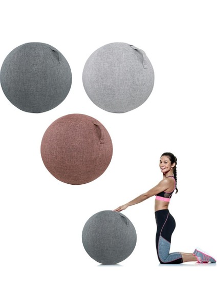 Donanma Tarzı 55 cm Yoga Topu Koruyucu Kapak Kaymaz Spor Salonu Egzersiz Denge Topu Kapak ve Alt Halka Yoga Salonu Egzersiz Fitness Aksesuarları (Yurt Dışından) fiyatları