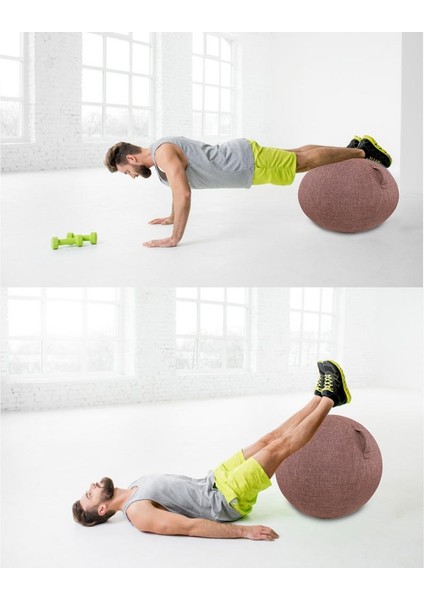 Donanma Tarzı 55 cm Yoga Topu Koruyucu Kapak Kaymaz Spor Salonu Egzersiz Denge Topu Kapak ve Alt Halka Yoga Salonu Egzersiz Fitness Aksesuarları (Yurt Dışından) fırsatları