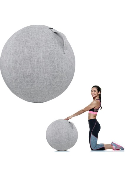 Donanma Tarzı 55 cm Yoga Topu Koruyucu Kapak Kaymaz Spor Salonu Egzersiz Denge Topu Kapak ve Alt Halka Yoga Salonu Egzersiz Fitness Aksesuarları (Yurt Dışından) indirimleri