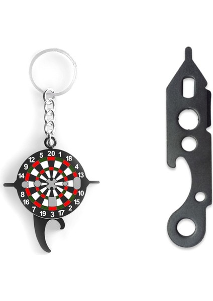Bir Stil 2 Adet Anahtarlık Dart Anahtarı Aracı Sıkın Dart Milleri Bira Şişe Açacağı Kapalı Oyun Açık Hayatta Kalma Araçları (Yurt Dışından)