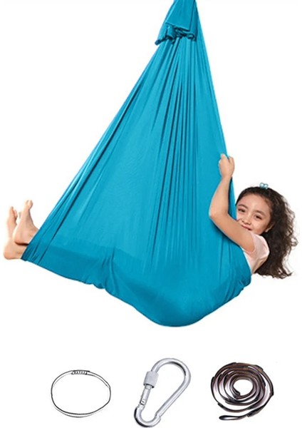 Mavi Göl Stili Çocuklar Pamuk Açık Kapalı Salıncak Hamak Sarılmak Için Duyusal Çocuk Terapisi Yumuşak Elastik Koli Sabit Koltuk Salıncak (Yurt Dışından) fiyatları