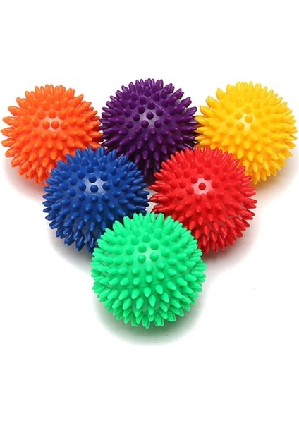 Turuncu Tarzı Fitness Pvc Sert Dikenli Masaj Topu Kabartma Plantar Fasiit El Ayak Eğitimi Kavrama Topu Taşınabilir Fizyoterapi Başak Topu 7cm (Yurt Dışından)
