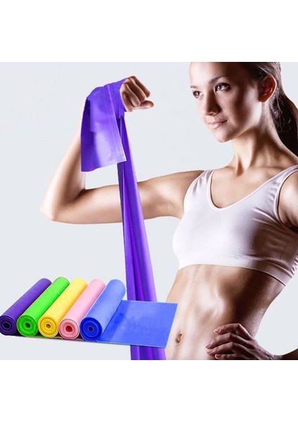 Yeşil Stil Doğa Sporları Yoga Pilates Streç Direnç Bandı Egzersiz Fitness Bandı Eğitim Elastik Egzersiz Fitness Kauçuk 150CM (Yurt Dışından) fiyatları
