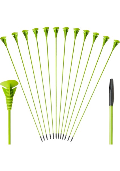 12 Adet Tarzı Okçuluk Vantuz Okları Çocuklar Için Güvenli Sabit Vantuzlu Fiberglas Gençlik Hedef Uygulama Için Yeni Başlayanlar (Yurt Dışından)