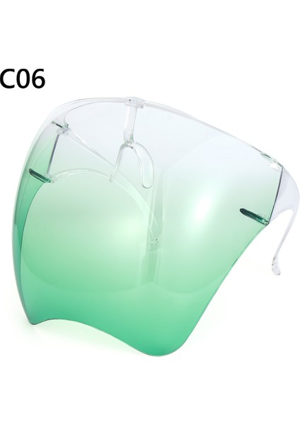 C06 Stili 1 Adet Büyük Boy Gözlükler Visor Uv Gözlükleri Unisex Faceshield Koruyucu Gözlükler Tam Yüz Kapağı Günlük Eğlence Gözlükleri (Yurt Dışından)