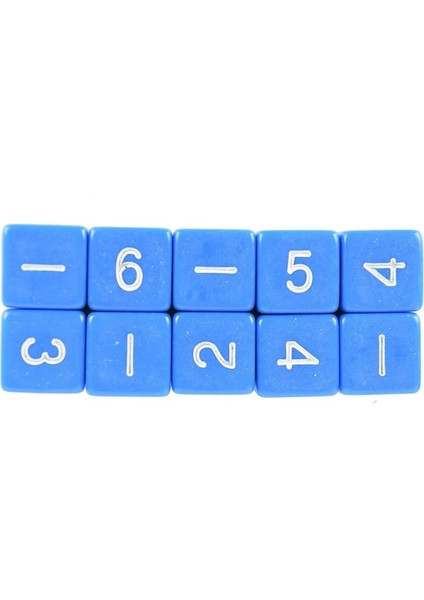 Mavi Stil D6 Içecek Dijital Zar Seti Komik Parti Kulübü Pub Tahtası Oynama Oyunu Aksesuar 5 Renk 16MM (Yurt Dışından)