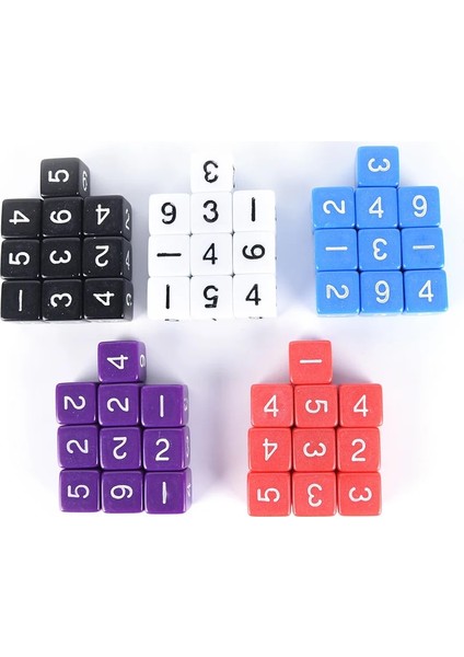 Mavi Stil D6 Içecek Dijital Zar Seti Komik Parti Kulübü Pub Tahtası Oynama Oyunu Aksesuar 5 Renk 16MM (Yurt Dışından) fiyatları