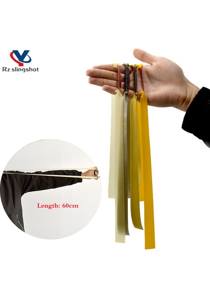 3 Adet 0.75MM Sarı Stil Adet Sapan Büyük Güç Açık Hava Avcılığı Için Lastik Bant Yükseltme Düz Lastik Bant Spor Ekipmanları (Yurt Dışından)