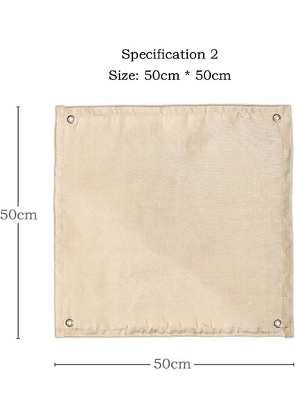 50X50CM Tarzı Ateş Çukuru Mat Yanmaz Kamp Sobası Izgara Mat Battaniye Zemin Veranda Güverte Çim Kamp Alanı Fiberglas Köz Mat (Yurt Dışından)