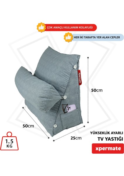 Tv Yastığı Boyun Bel ve Sırt Destekli Yastık Ameliyat Sonrası Yastık Hasta Yastığı Gri fiyatları