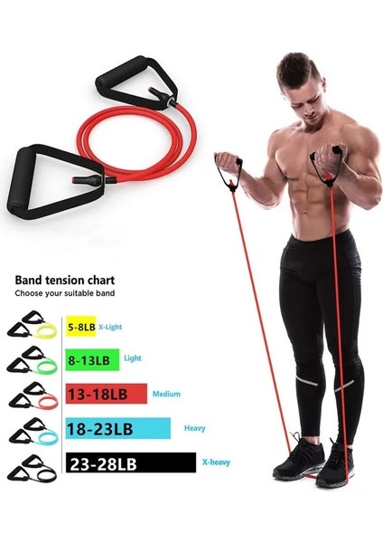 Hongse Tarzı Fitness Ekipmanları Için 5 Adet Halat Lastik Bantlar Yoga Çekme Halatı Elastik Direnç Bantları Genişletici Egzersiz Tüpü Eğitimi (Yurt Dışından) fiyatları