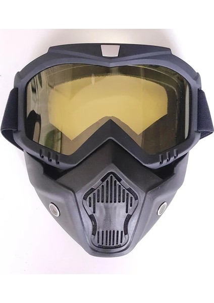 Şeffaf Lens Stili Bisiklet Sürme Motokros Güneş Gözlüğü Kayak Snowboard Gözlük Maskesi Gözlük Kask Taktik Rüzgar Geçirmez Motosiklet Gözlük Maskeleri (Yurt Dışından)