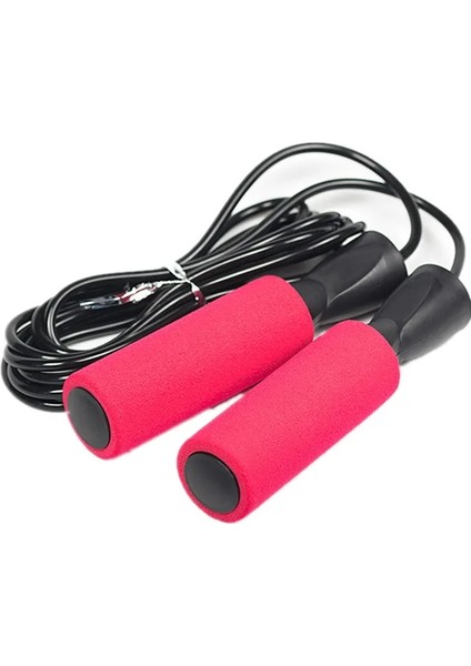 Kırmızı Stil Rulman Ayarlanabilir Ip Atlama Ipi 3m Pvc Vücut Geliştirme Egzersiz Hızı Eğitimi Için Kaymaz Saplı Aşınmaya Dayanıklı Atlama Ipi (Yurt Dışından)