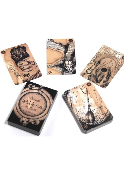Çoklu Stil Yeni Yüksek Li Altın Art Nouveau Tarot Kartları Fal Rehberliği Pdf Rehberi ile Kehanet Güverte Tahta Oyunu Anlatıyor (Yurt Dışından)