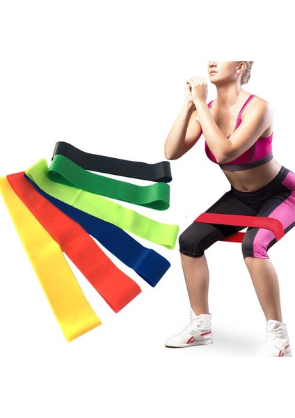 C Stili Yoga Streç Bant Bacak Elastik Halka Direnç Halkasıgüç Eğitimi Direnç Bandı Rastgele Renk Egzersiz Egzersiz Ekipmanı (Yurt Dışından)