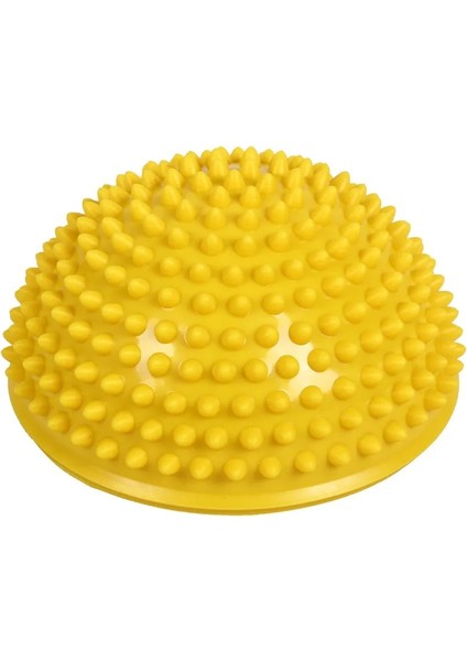 Sarı Stil Yoga Half Ball Fitness Equipment Kids Elder Durian Massage Mat Exercise Balance Point Gym Yoga Pilates Ball Rubber (Yurt Dışından)