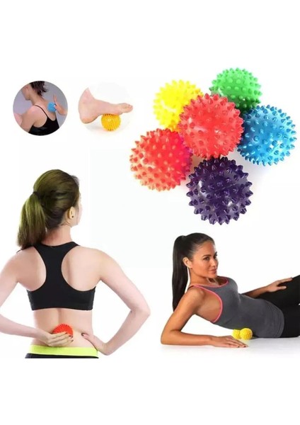 M Tarzı Pvc Yoga Masaj Yoga Topu Plantar Kirpi Topu Tetik ve Egzersiz Ayakları Nokta Ağrısında Eller Fitness Kas Topu Relaxati B1R4 (Yurt Dışından) fiyatları