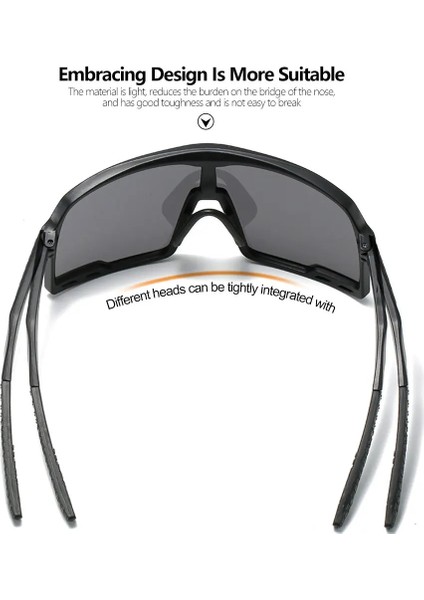 Çoklu Stil Büyük Kare Çerçeve Açık UV400 Bisiklet Güneş Gözlüğü Mtb Bisiklet Gölgeleri Bisiklet Sunglass Spor Koşu Bisiklet Binme Güneş Gözlükleri (Yurt Dışından) fırsatları