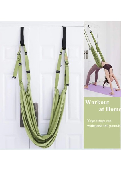 Siyah Stil Havada Yoga Ipi Bacağı Gerdirir Pratik Elastik Streç Çubuğunu Ayırır ve Gerdirmek Için Aşağı Bükülür Yoga Amut Eğitim Cihazı (Yurt Dışından) fırsatları