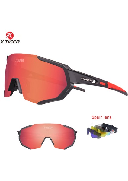 JPC09-3LENS Stili X-Tıger Polarize Spor Bisiklet Güneş Gözlüğü Yol Bisiklet Gözlükleri Dağ Bisikleti Bisiklet Sürme Koruma Gözlükleri Gözlük Lens (Yurt Dışından)