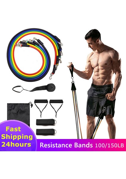 100LB Stil 1 Stil Egzersiz Direnç Bantları Setleri Spor Salonu Ekipmanları Spor Için Kauçuk Elast Bantlar Egzersiz Fitness Için Çekme Halatı Elastik Bant (Yurt Dışından) fiyatları