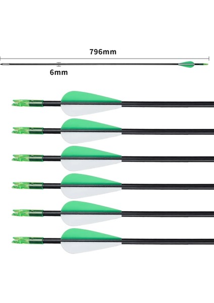 12 Adet Tarzı Avcılık Fiberglas Pratik Oklar OD6MM Plastik Tüy Ok Ucu Sabit Olimpik Yay Okçuluk Pratice Için Uygun (Yurt Dışından) modelleri