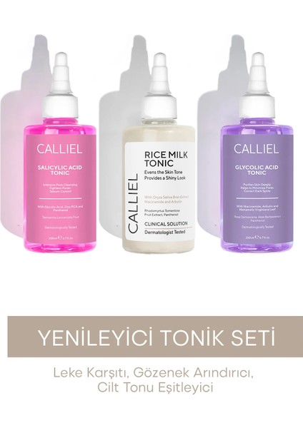 Cilt Bakım Seti Leke Karşıtı Gözenek Arındırıcı Ton Eşitleyici 2×200 ml Dermatolojik Onaylı