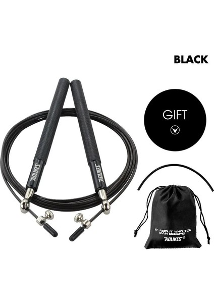 Siyah Bir Stil Fitness Salonu Crossfit Hız Atlama Ipi Profesyonel Mma Boks Spor Için Ip Atlama Ipi Atlama Egzersiz Eğitimi Yedek Kablo (Yurt Dışından)