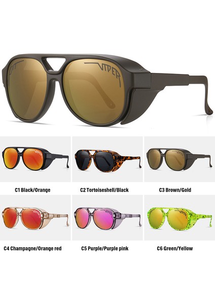 G Tarzı Yeni Pit Viper Bisiklet Güneş Gözlüğü Pilot Punk Polarize UV400 Gözlüğü Oval Renkli Sürüş Shades Mtb Yol Bisikleti Gözlük Kutulu (Yurt Dışından) fırsatları