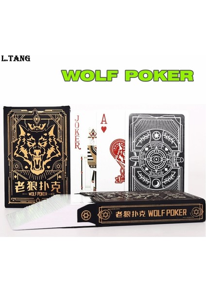 Kurt Tarzı Yüksek Li Kurt Oyun Kartları Parti Eğlence Masa Oyunu Poker Kartları Hediye S665 (Yurt Dışından) fırsatları