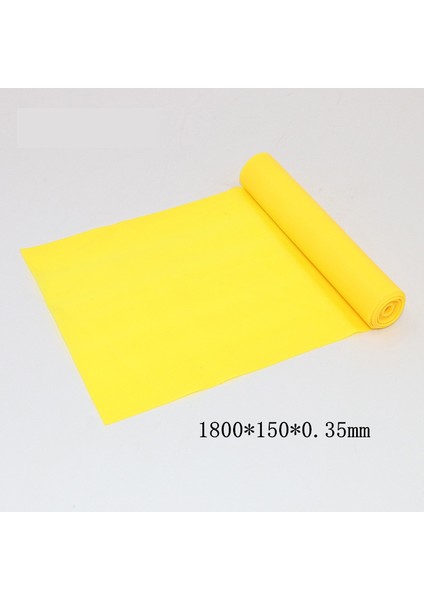 SARI-1800 Stili Yoga Pilates Streç Direnç Bandı Egzersiz Fitness Bandı Eğitim Elastik Egzersiz Fitness RUBBE*150CM Doğal Kauçuk (Yurt Dışından)