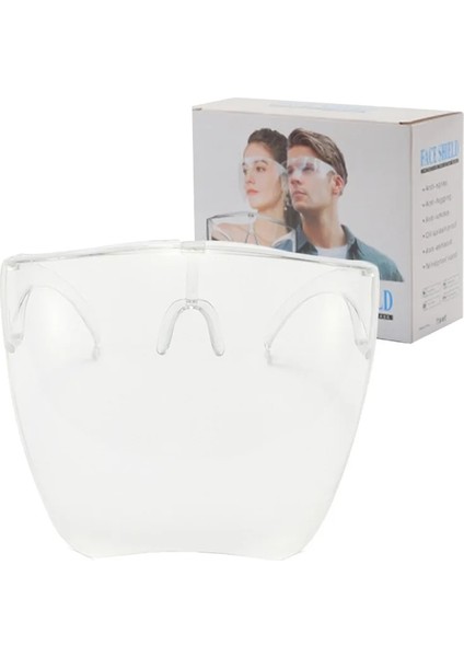 UP062565A Stili Güneş Gözlüğü Kadın Erkek Koruyucu Yüz Koruyucu Gözlük Gözlük Tam Yüz Kaplı Küresel Lens Anti-Sprey Güvenlik Güneş Gözlüğü Erkekler (Yurt Dışından)