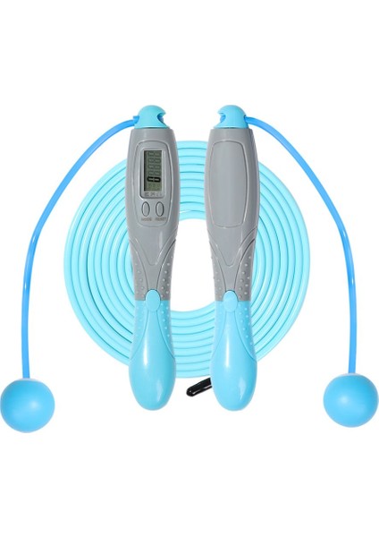 Mavi Stil Spor Kaymaz Halatlı Top Ip Atlama Ipi Sayaç Ip Atlama Ipi Elektronik Dijital Akıllı (Yurt Dışından)
