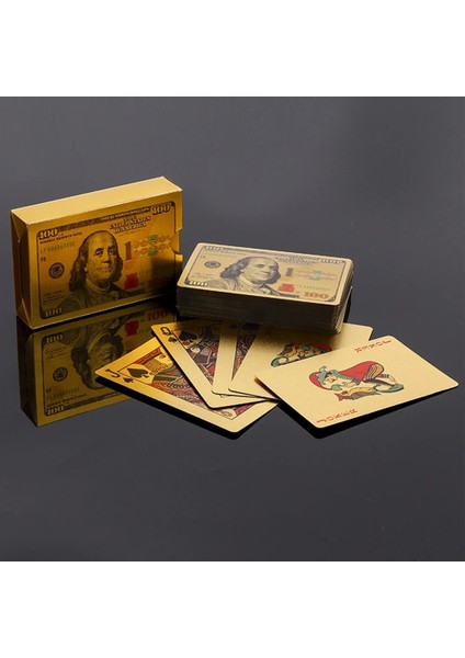 Gbp Stili Yeni Renkli Altın Poker Para Birimi Modeli Altın Oyun Kartları Su Geçirmez Petpvc Plastik Poker Doları Eur Jpy Gbp (Yurt Dışından) indirimleri