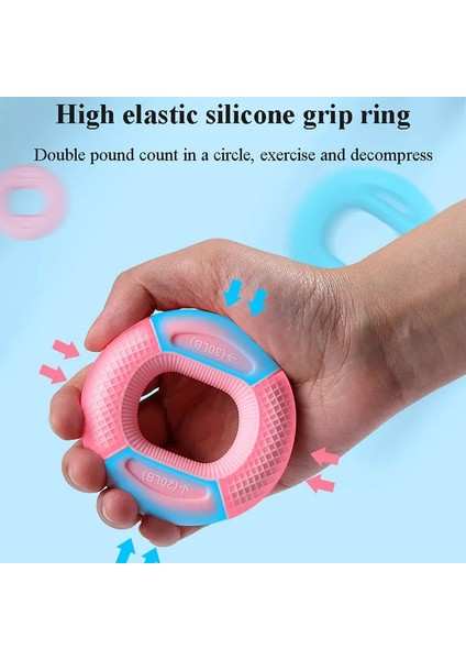Mavi Stil Silikon Ayarlanabilir El Kavrama Lb Kavrama Yüzük Parmak Önkol Eğitmen Karpal Genişletici Kas Egzersiz Egzersiz Gym Fitness (Yurt Dışından) modelleri