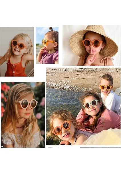 1 Adet Gözlük Bezi Stili Bebek Güneş Gözlüğü Mat Çocuk Güneş Gözlüğü Moda Yuvarlak Çerçeve Retro Mocha Gözlük UV400 Koruma Bisiklet Eğlence Güneş Gözlüğü (Yurt Dışından) fiyatları