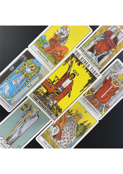 TT17 Stili Klasik Tarot Mini Popüler Tarot Destesi Barbara Moore Kartları Claymbolism ve Geleneksel Binici Tarotuna Dayalı Anlamı Çizimi (Yurt Dışından)