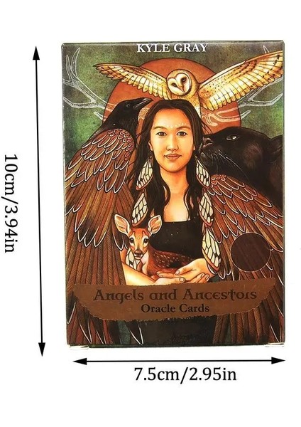 T Stili Sıcak Satış Yüksek Çözünürlüklü Tarot Kartı Fabrikası Yapılan Yüksek Li Tam Ingiliz Parti Kehanet Oyunu-Melekler ve Atalar (Yurt Dışından)