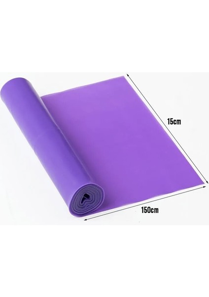Mor Tarzı 150CM * 15CM Yoga Direnç Bantları Pilates Kemerleri Elastik Egzersiz Eğitim Bandı Spor Salonu Spor Streç Kayış Bacak Fitness Aksesuarları (Yurt Dışından) modelleri